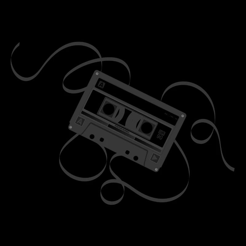 Cassette noire - 80s