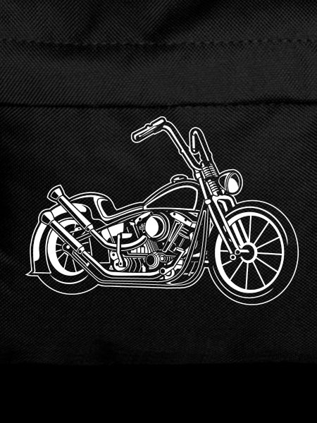 Chopper / Bobber Motorcycle 02_white