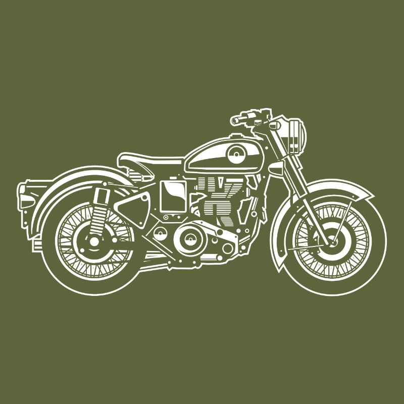 Motorcycle / Classic Motorcycle 04_white