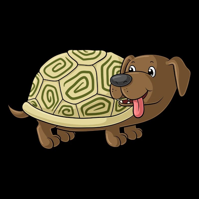 mignon de bande dessinée crapaud teckel