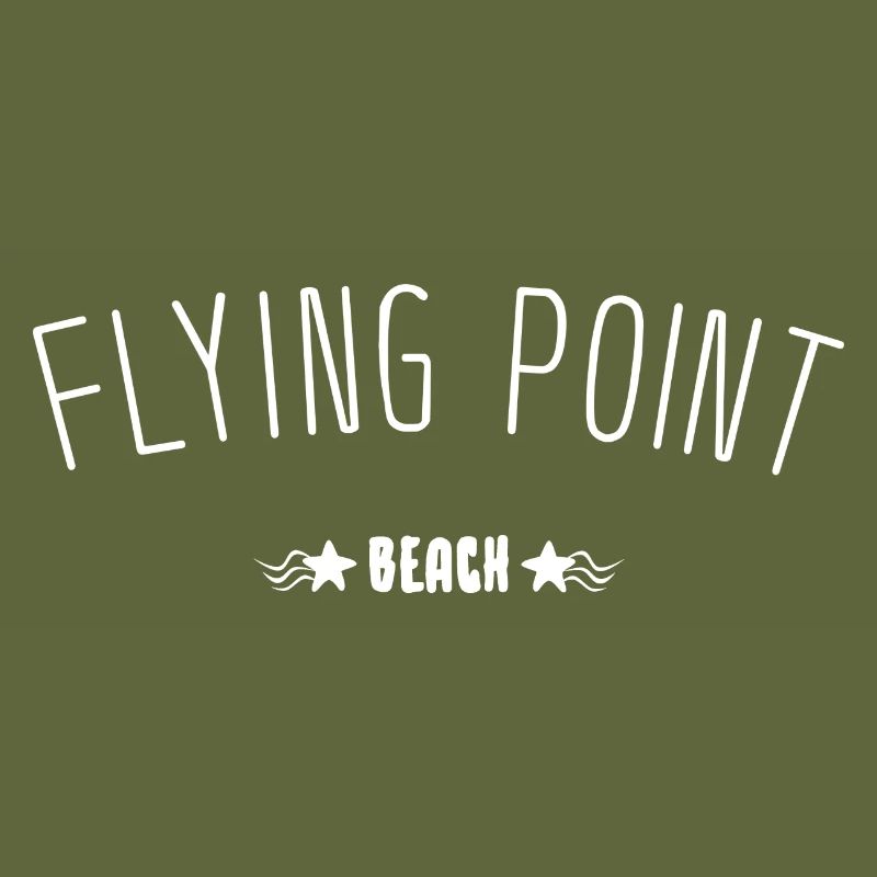 Flying Point Beach lettering gift idea