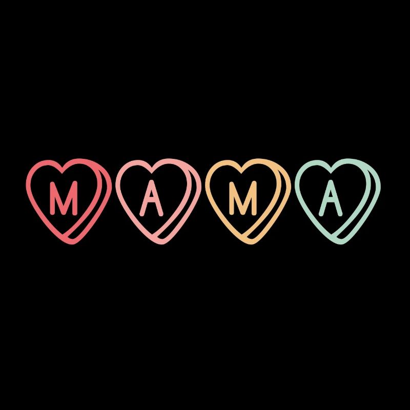 Mama Herzchen M-A-M-A ! Geschenkidee