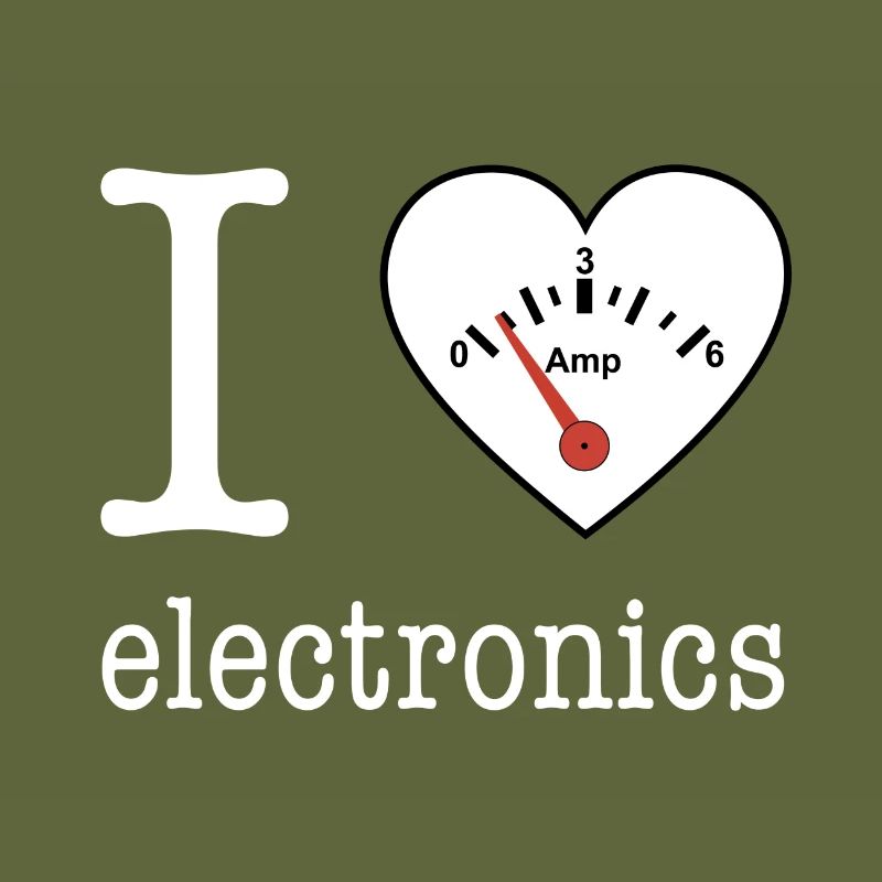 I love Electronics - électronique / idée cadeau
