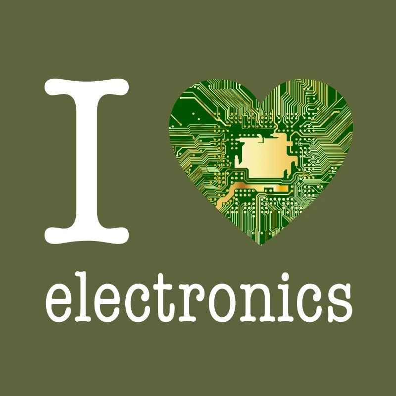 I love Electronics - électronique / idée cadeau