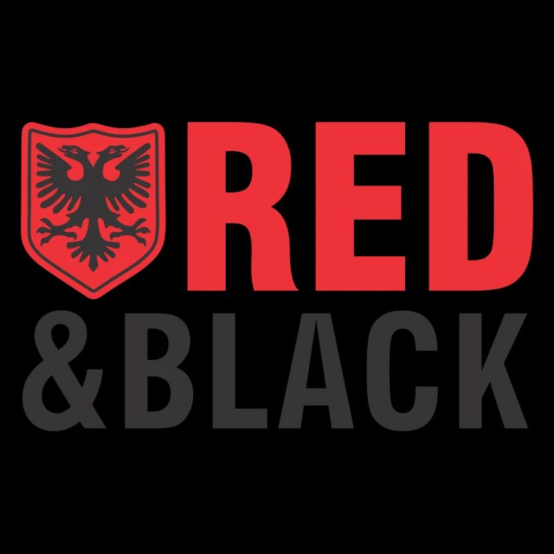 Albanian eagle red and black