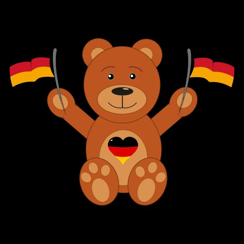 Teddy bear Germany flag