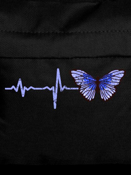 Heartbeat butterfly blue gift
