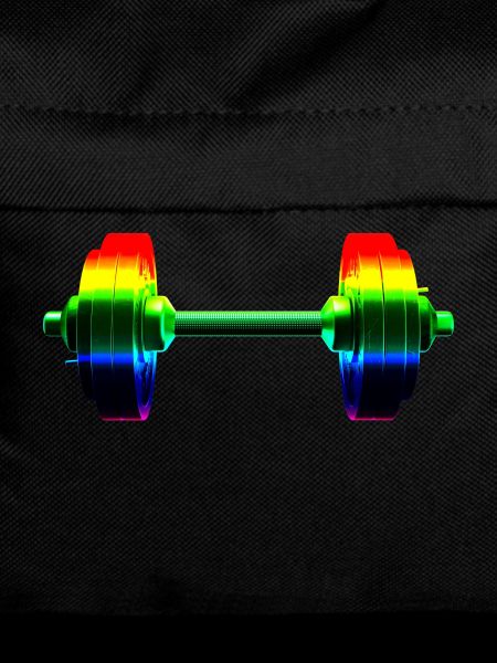 Rainbow dumbbell