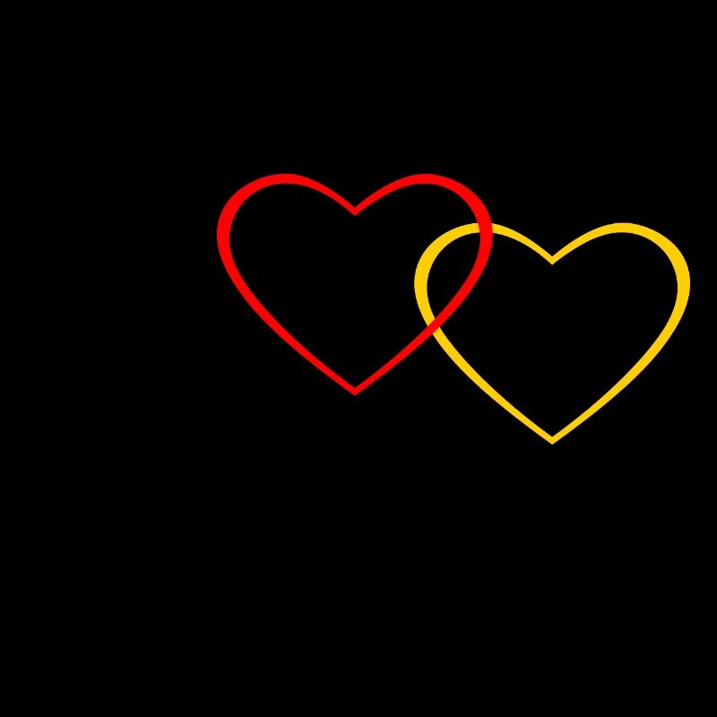 Fanshirt Germany Heart Flag