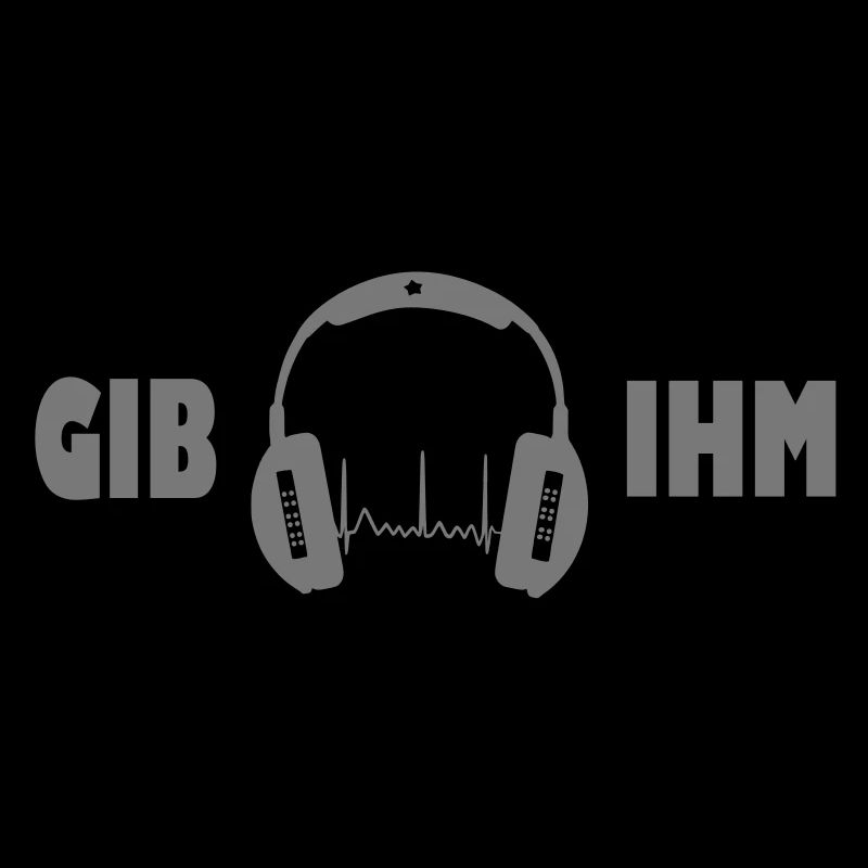 gib ihm kopfhörer exit-shirt