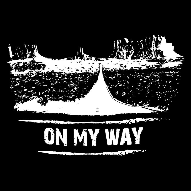 On My Way - Motorrad Biker Motiv