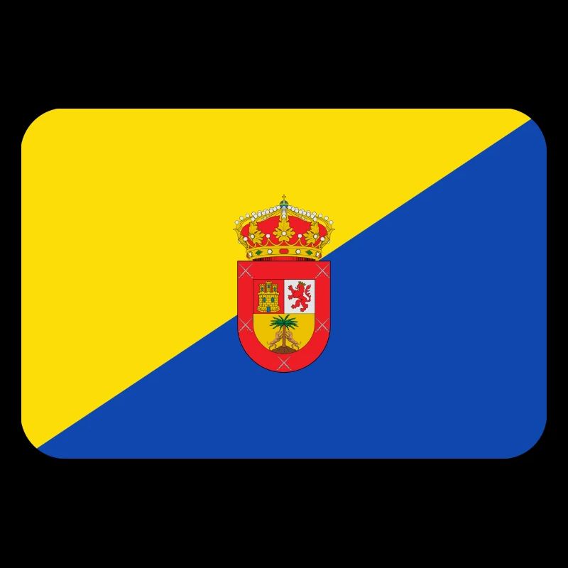 GRAN CANARIA FLAG round corner 400 dpi
