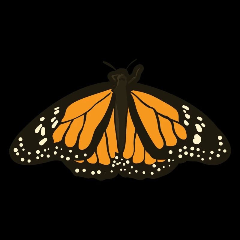 Beau papillon papillon orange papillon