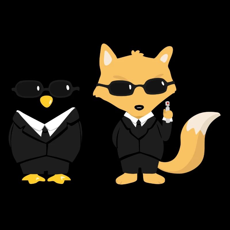 Geeks in schwarz