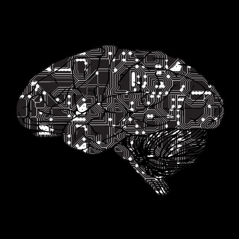 Brain circuit logo design