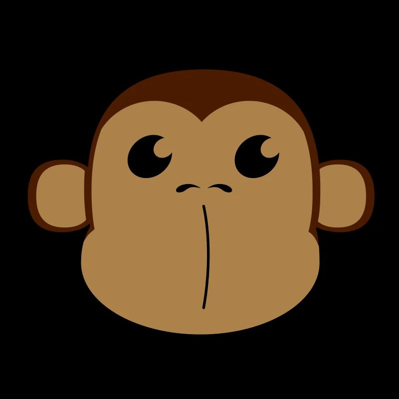 Affenkopf 3c, Affe, Shimpanse, Gesicht