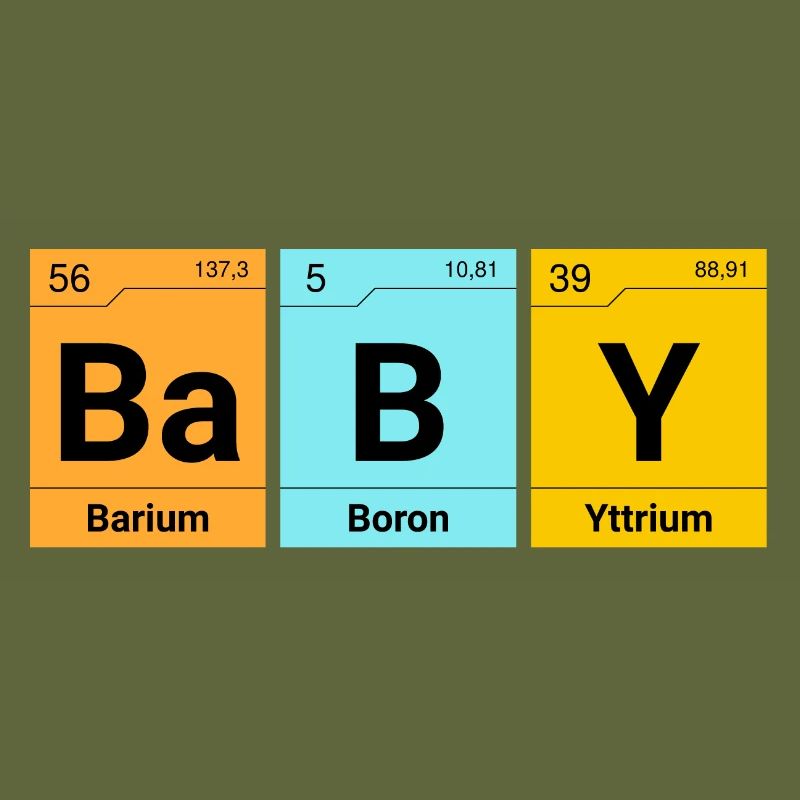 Éléments de chimie bébé