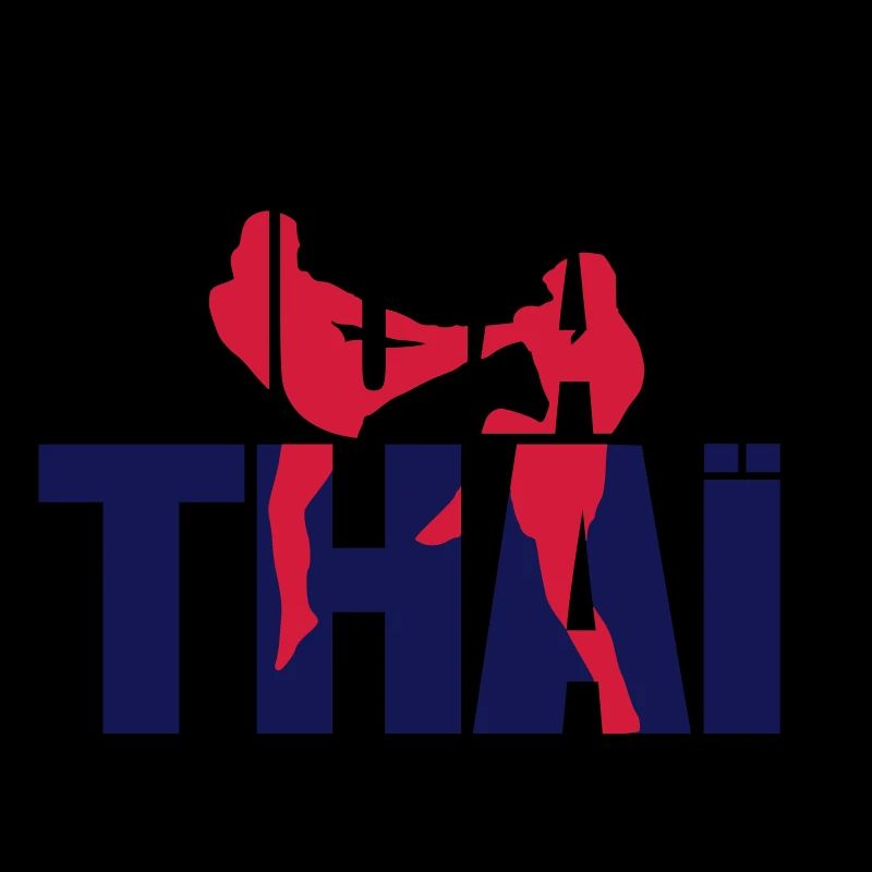 Muay thai logo full Boxe thailandaise