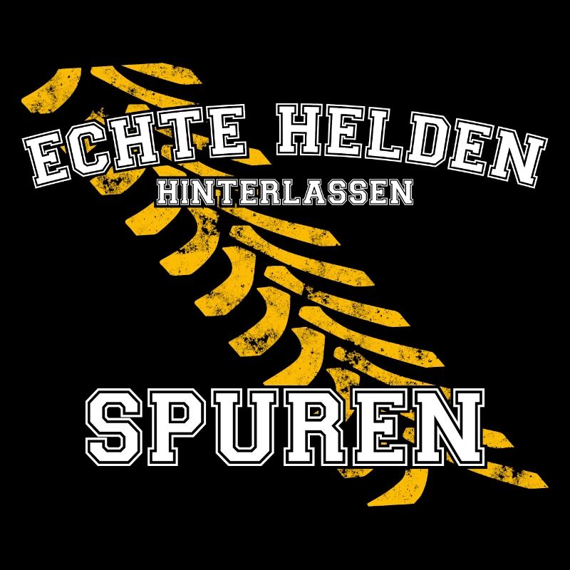 Landwirt - Helden Spuren Traktor Arbeit Geschenk