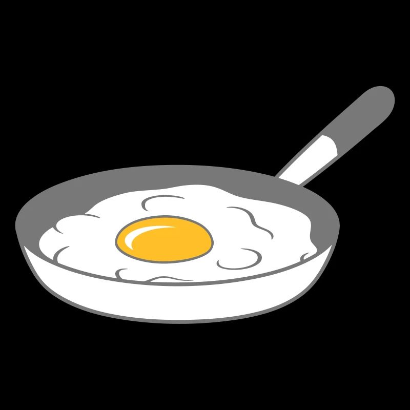 frying pan fried egg cooking roast eat egg yolk