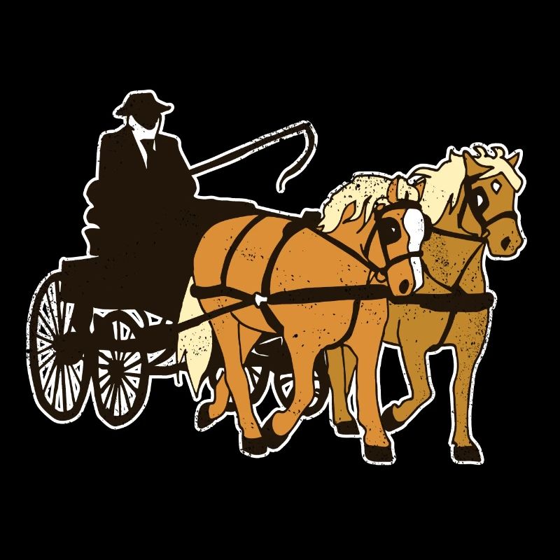 Cadeau drôle de transport de couples Haflinger