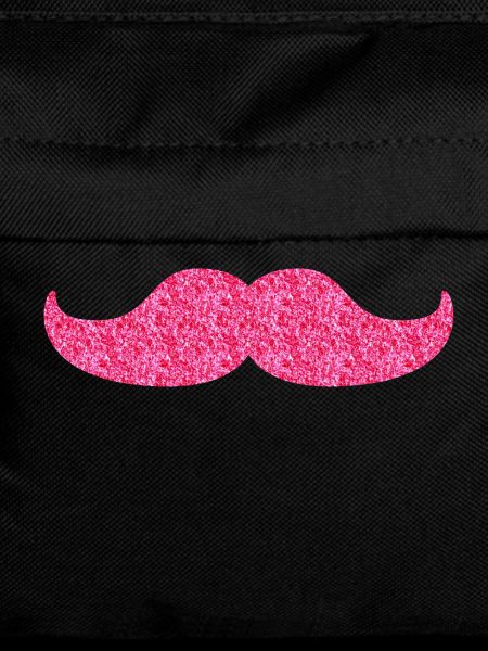 Glitzernder Moustache