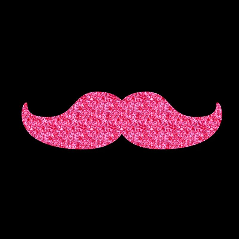 Glitzernder Moustache
