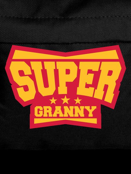 Super Granny Grandma Hero Logo