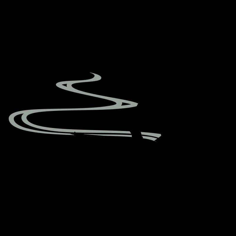 Skifahrer Spur