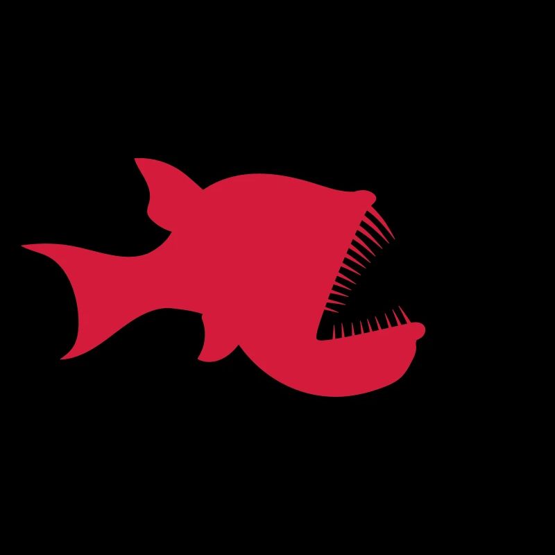 monster diver deep sea fish dangerous teeth h