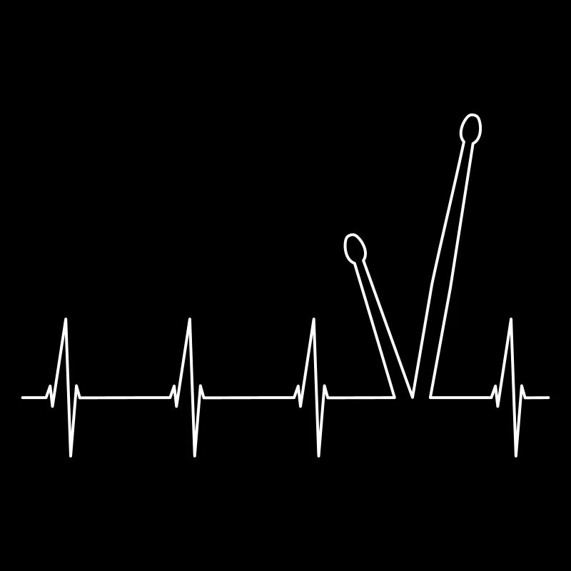 Drumsticks heartbeat, love for drums
