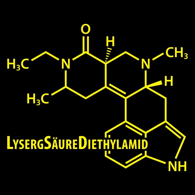 LSD Strukturformel Acid Techno-Szene Drogen Rausch