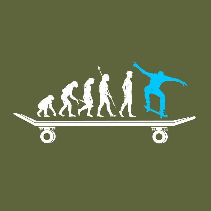 Skateboard evolution skateboarder