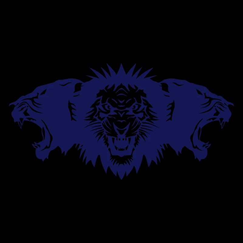 lion rugit face panthere profil