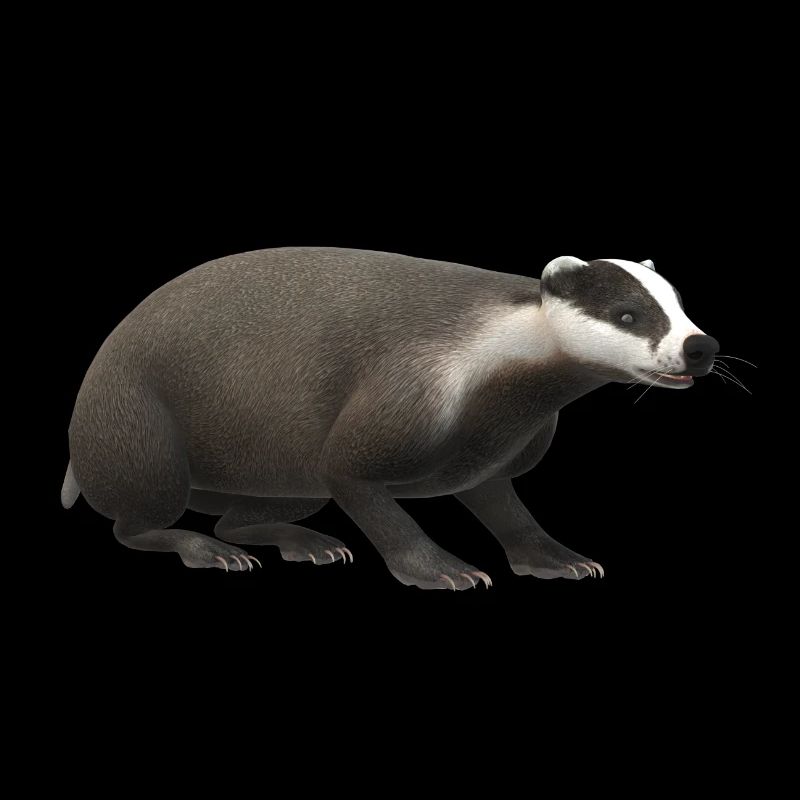 3D badger