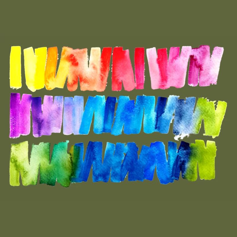 Bannière du drapeau arc-en-ciel aquarelle