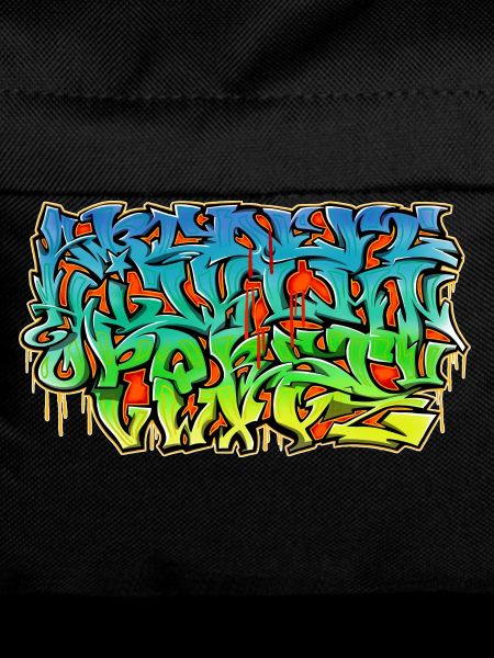Graffiti wild style alphabet