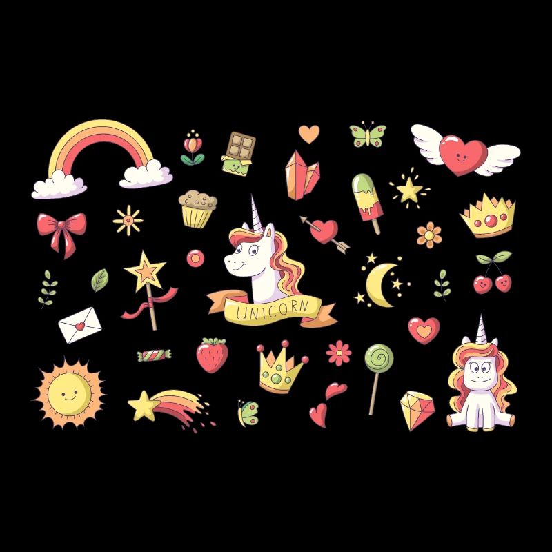 Set Einhorn Querformat