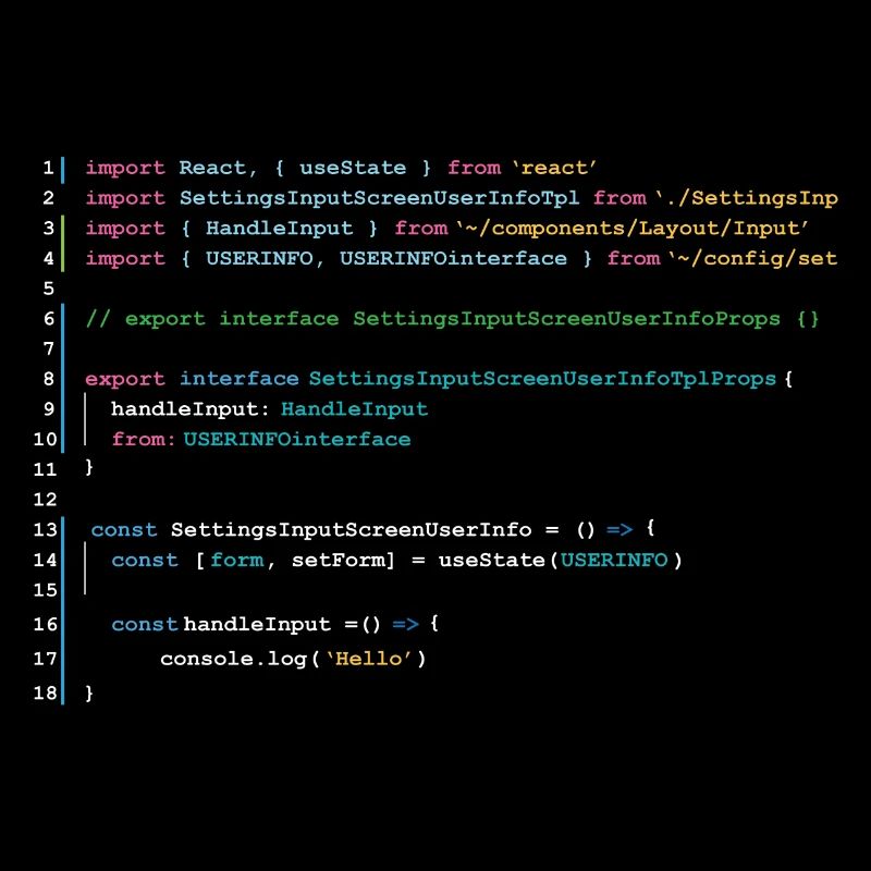 Programmers code in React