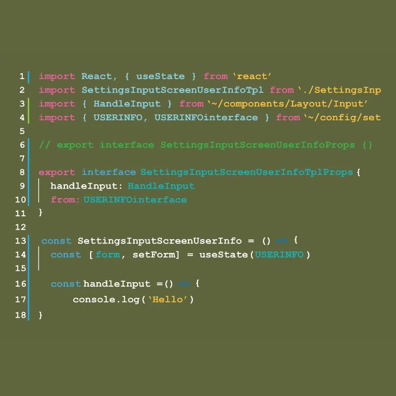 Code des programmeurs dans React
