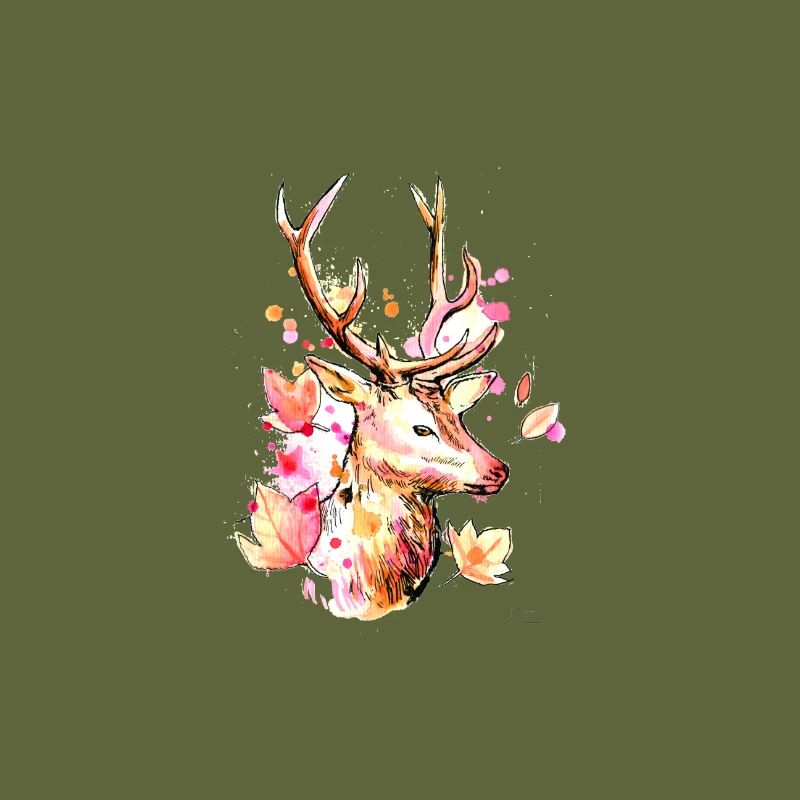 Deer with antlers