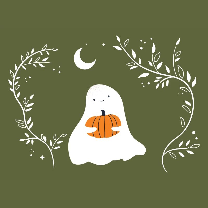 Ghost with pumpkin