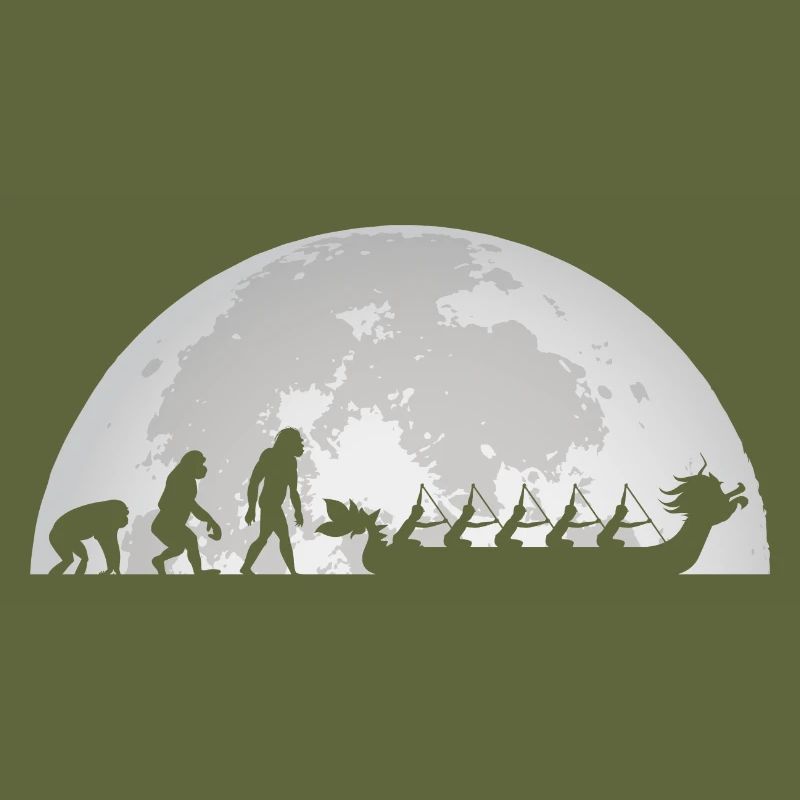 Evolution dragon boat moon full moon paddler