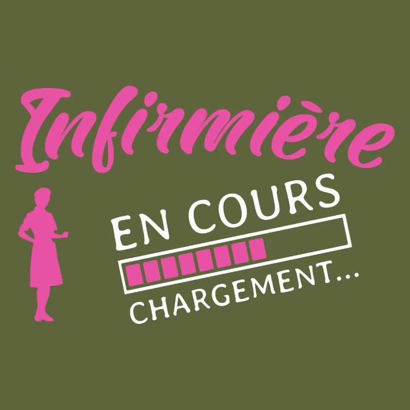 Tshirt Infirmière , Infirmière en cours