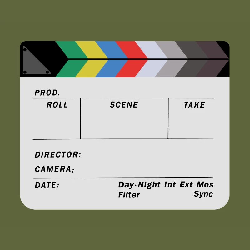 Clapperboard design blank