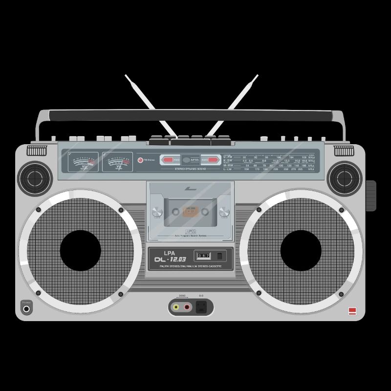 Ghetto blaster rétro