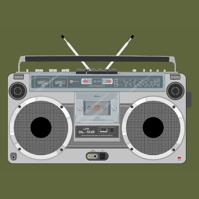 Ghetto blaster retro