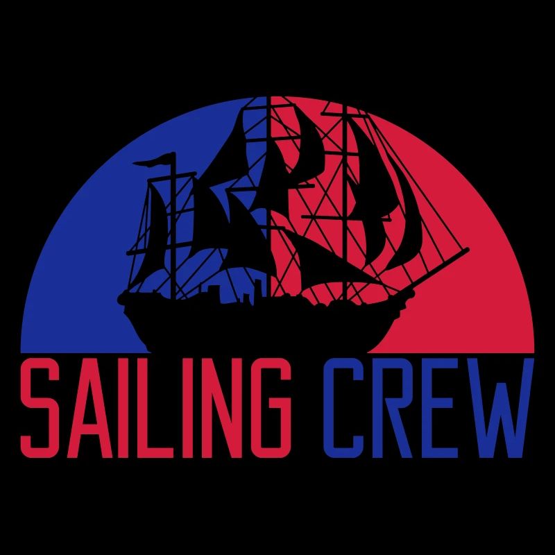 Sailing crew sailing ship