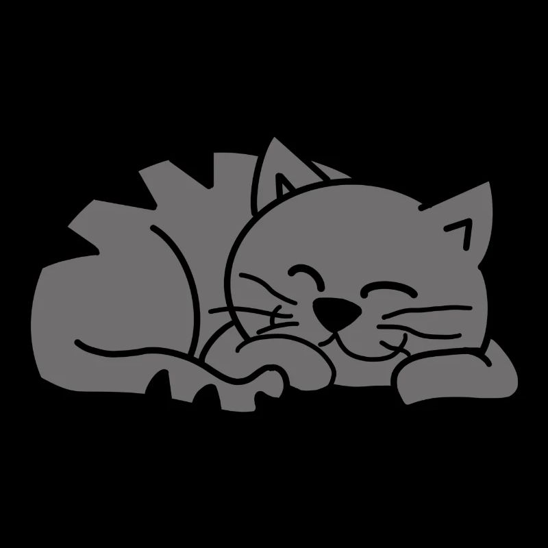 Graue Schlafende Katze / Sleeping grey cat