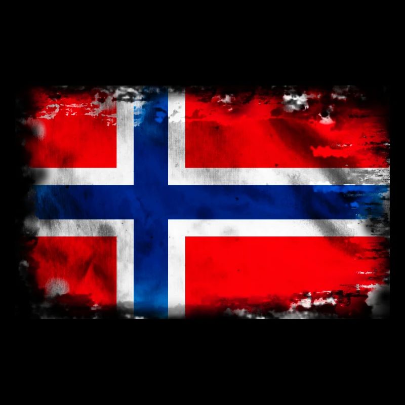 Contexte avec le drapeau de la Norvège